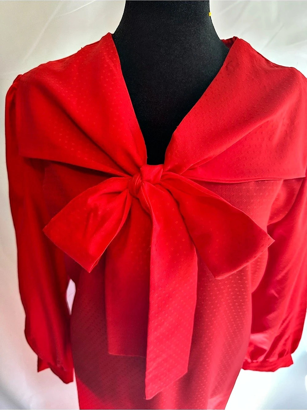 Anthony Richards Red Bow Cape Sleeve Midi Dress Plus Size 20